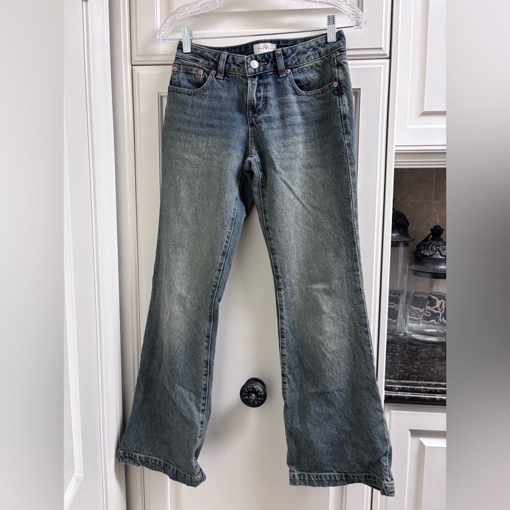PacSun Jade Medium Indigo Low Rise Bootcut Jeans Size 23 Short